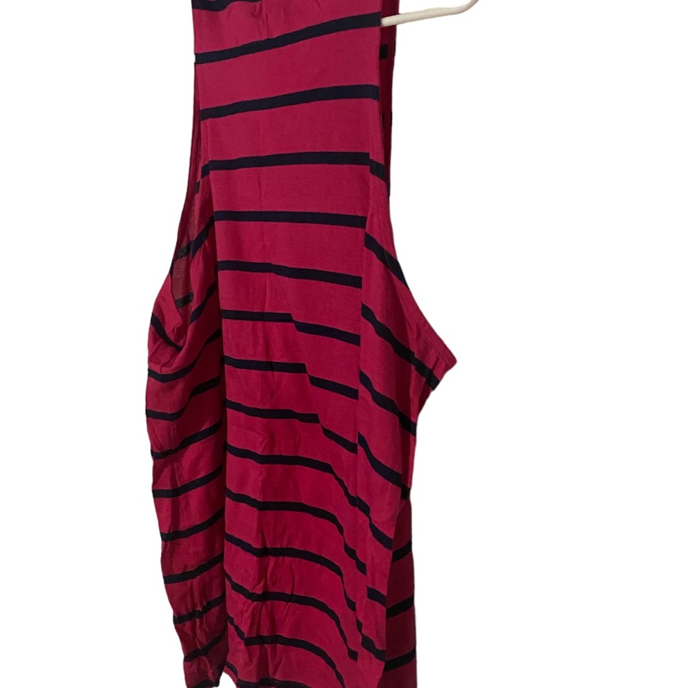 Gap factory women’s XL sleeveless tank in berry and navy stripe - Picture 2 of 2